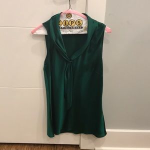 Tahari Sleeveless Blouse with Neck Tie